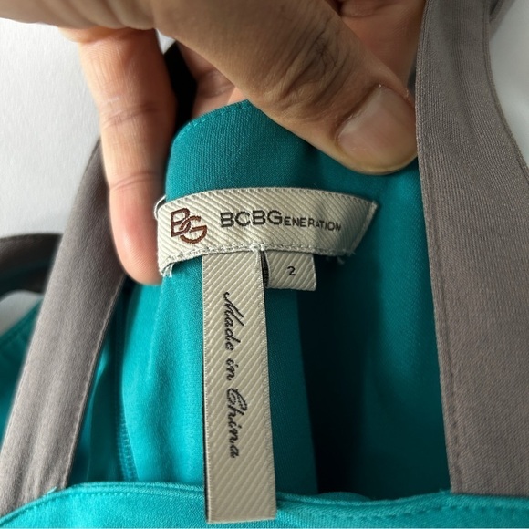 BCBGeneration Women's Color Block Strap Sleeveless Mini Dress Size 2 - Picture 4 of 10